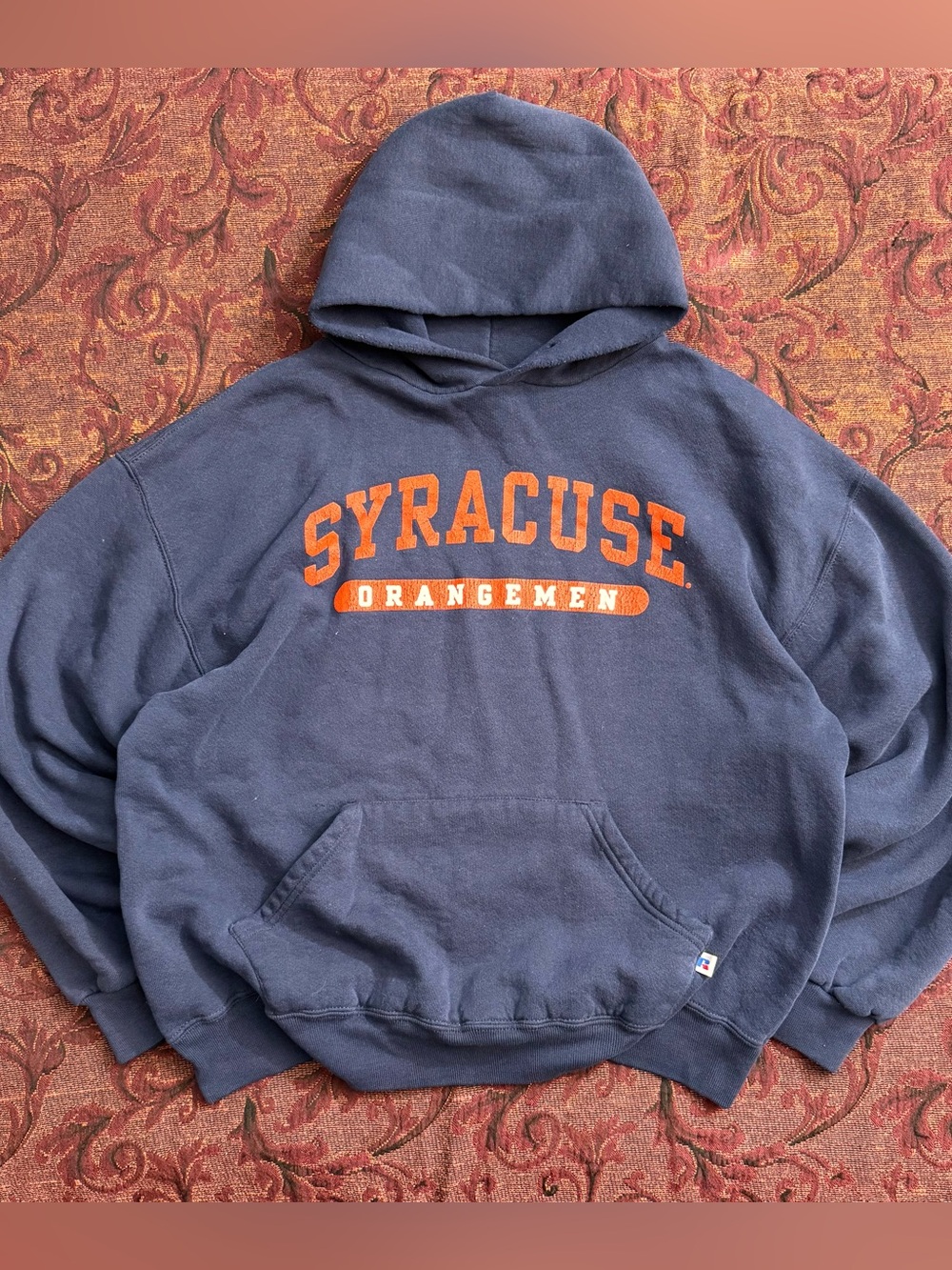 90s Russell Athletic Syracuse Orangemen Boxy Hoodie